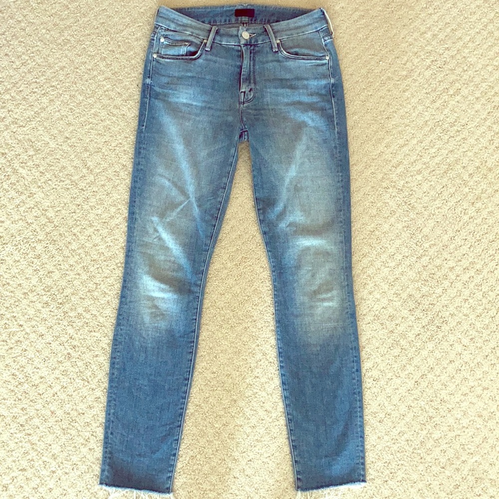 Mother Looker Ankle Fray denim